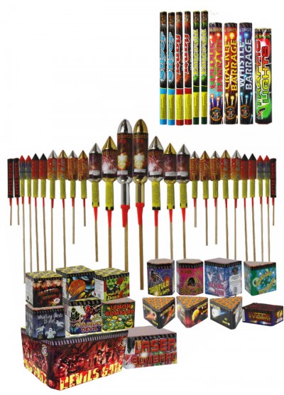 A2 STARSEEKER (AERIAL PACK) - 50 FIREWORKS