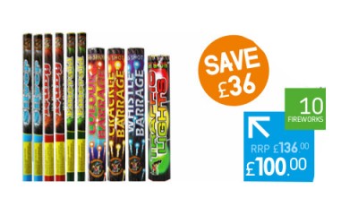 CANDLE PACK 1 - 10 FIREWORKS