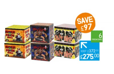 CHINESE BARRAGE PACK 4 - 6 FIREWORKS