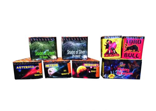 CHINESE BARRAGE PACK 1 - 8 FIREWORKS