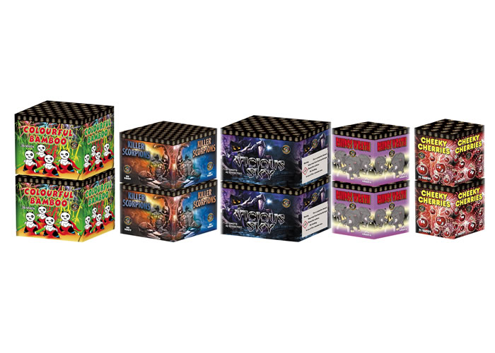 CHINESE BARRAGE PACK 2 - 10 FIREWORKS