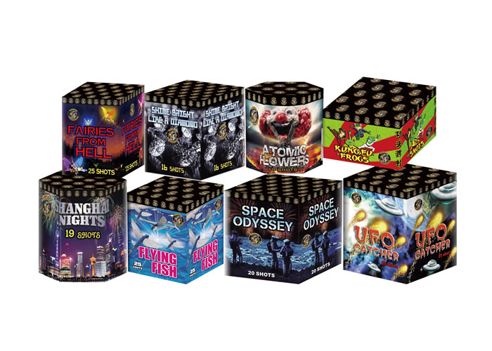 CHINESE BARRAGE PACK 1 - 8 FIREWORKS