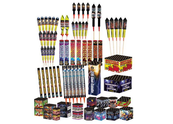 GALAXY MAIN PACK - 75 FIREWORKS