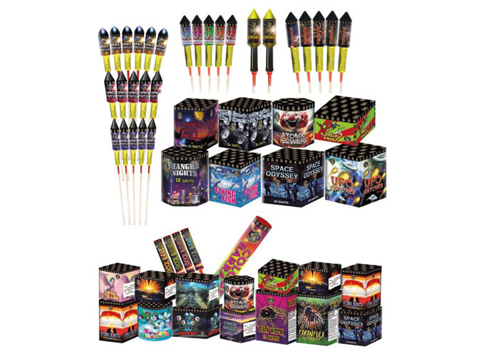 BAR B Q MAIN PACK - 55 FIREWORKS