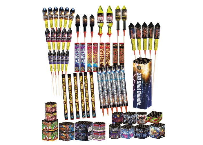 A3 SPACE RAIDER (AERIAL PACK) - 67 FIREWORKS