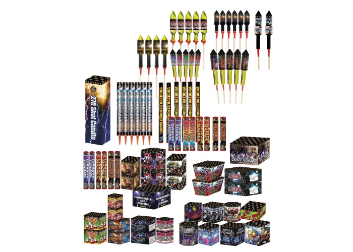 THUNDERBALL MAIN PACK - 84 FIREWORKS